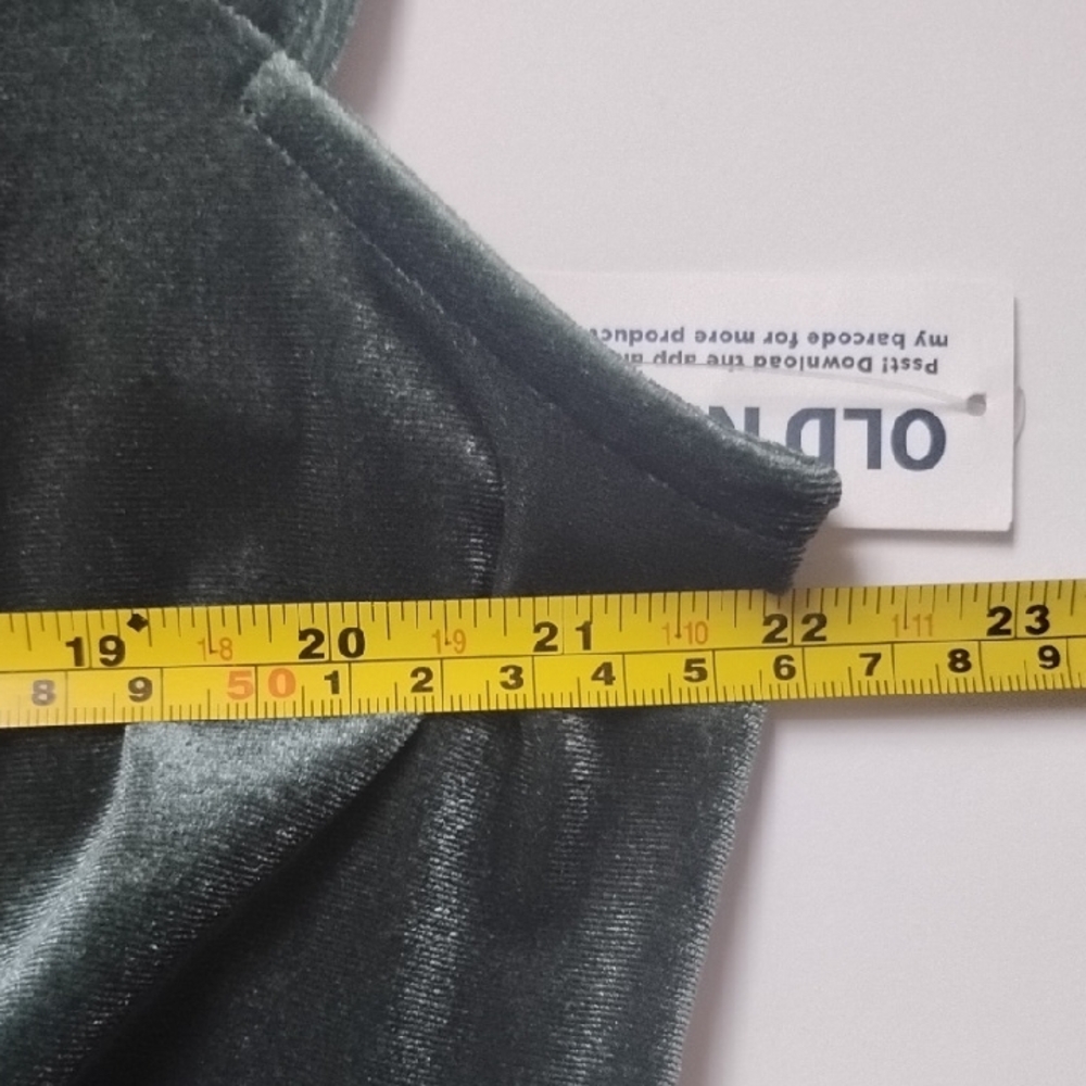 NWT Old Navy Green Velour Short Sleeve Wide Leg Sexy Elegant Jumpsuit - Picture 13 of 13